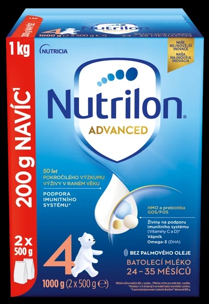 Nutrilon 4 Advanced batolecí mléko od uk. 24. měsíce