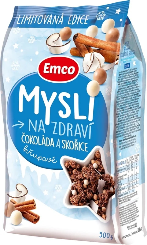 Emco Mysli čokoláda a skořice zimní limitovaná edice