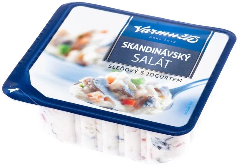 Varmuža Skandinávský salát sleď s jogurtem