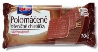 Racio Polomáčené pšeničné chlebíčky mléčnokakaová poleva