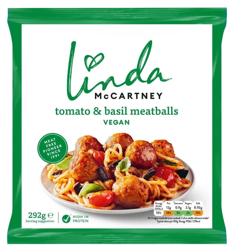 Linda McCartney's Vegetariánské ochucené kuličky, mražené (15 ks)