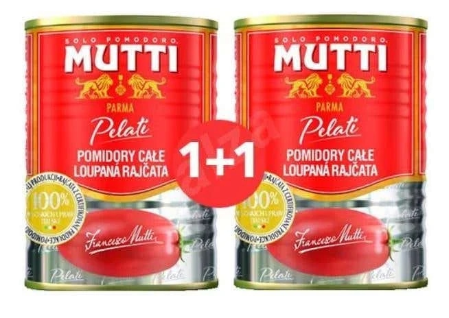 Mutti Rajčata loupaná 2 x 400g