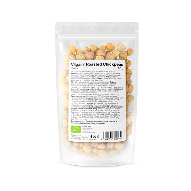 Vilgain Pražená cizrna BIO – bylinky