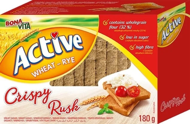 Bonavita Active Křehký suchar pšenično-žitný
