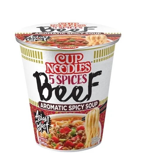 Nissin Instantní nudle pět koření hovězí