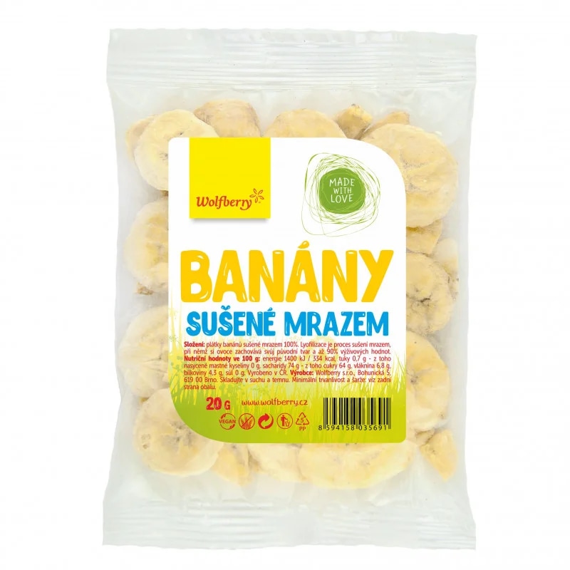 Wolfberry Banány lyofilizované