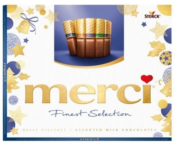 Merci 4 druhy mléčných čokoládových specialit