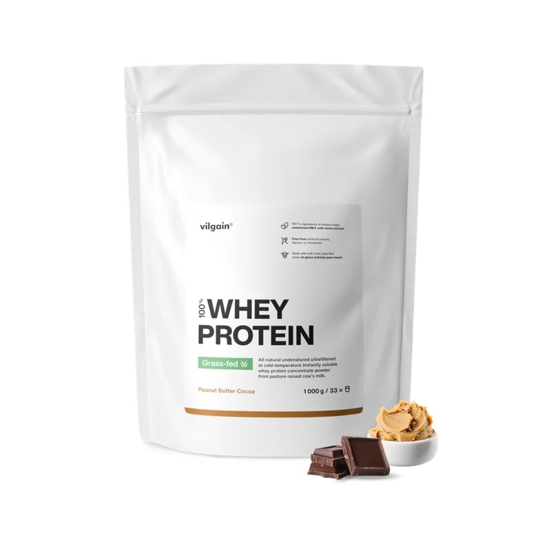 Vilgain Grass-Fed Whey Protein – arašídový krém a kakao