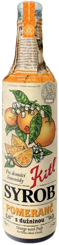 Kitl Syrob Pomeranč s dužninou sklo