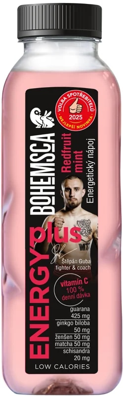 Bohemsca Energy Plus červené ovoce a máta
