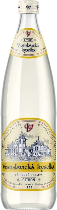 Vratislavická kyselka Citron sklo