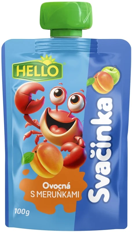 Hello Ovocná svačinka s meruňkami a vitaminem C kapsička