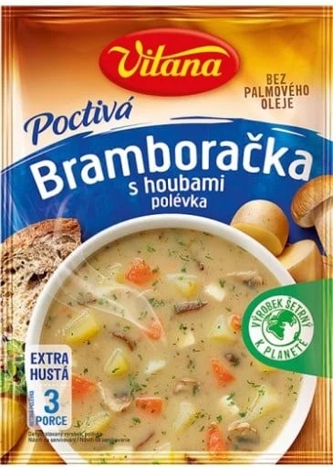 Vitana Poctivá Bramboračka s houbami polévka v pytlíku