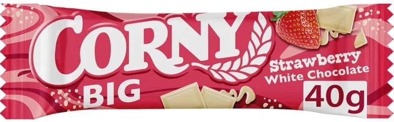 Corny BIG cereální tyčinka jahoda-bílá čokoláda