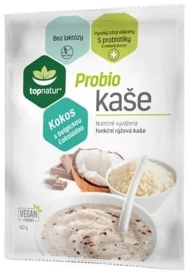 Topnatur Probio kaše kokos s belgickou čokoládou