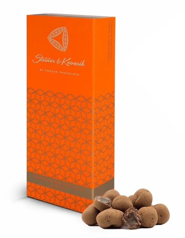 Steiner & Kovarik Pomeranč v hořké čokoládě a kakau