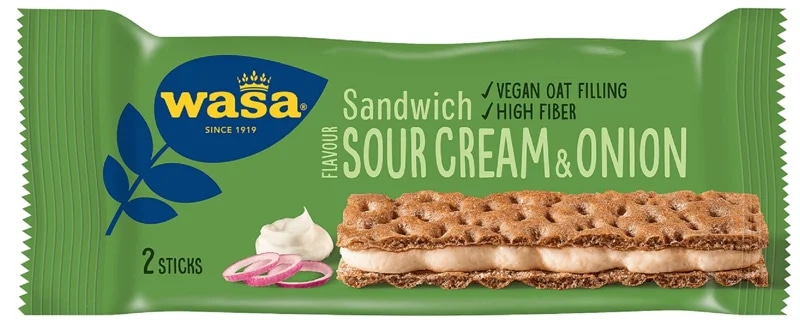 Wasa Sandwich smetana a cibulka