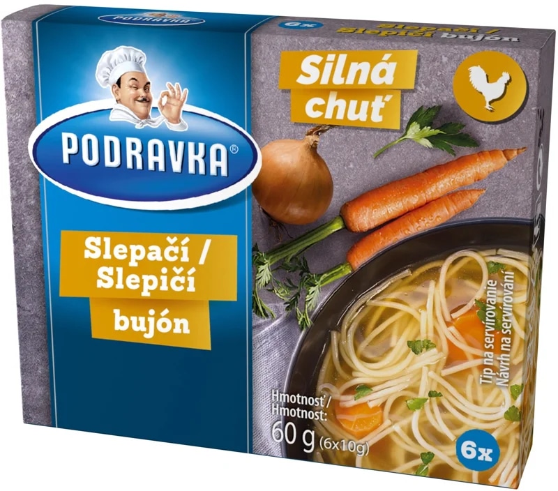 Podravka Bujón slepičí kostky 6×10g