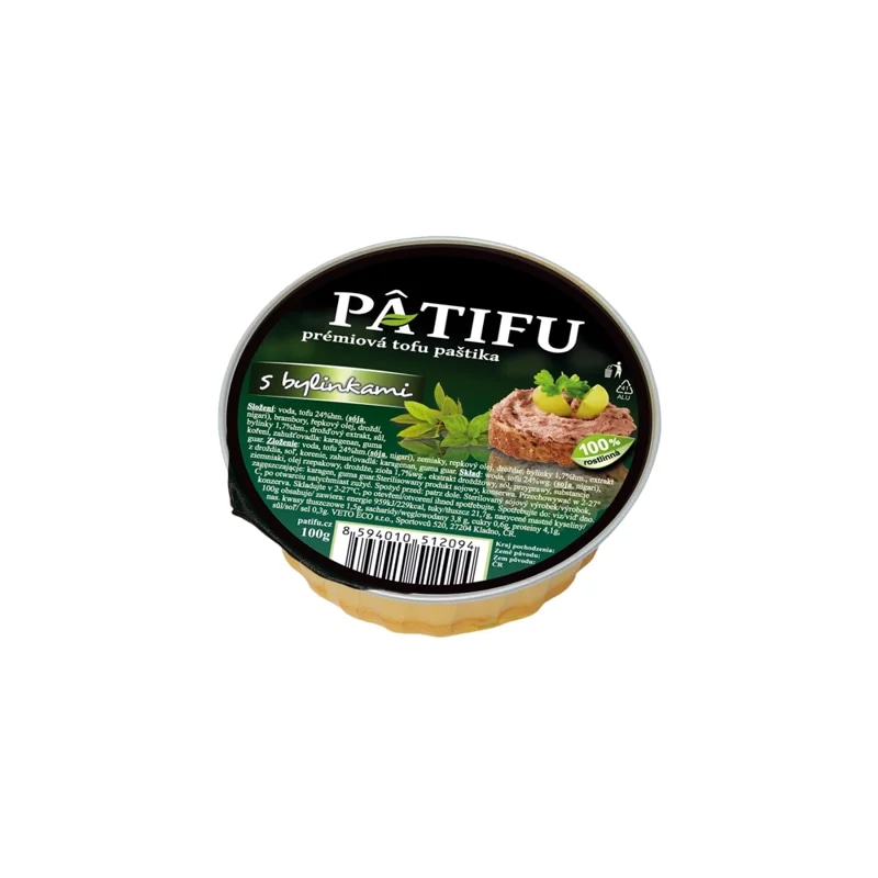 Patifu prémiová tofu paštika – bylinková