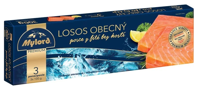 Mylord Premium Losos obecný porce z filé bez kůže 3x100g