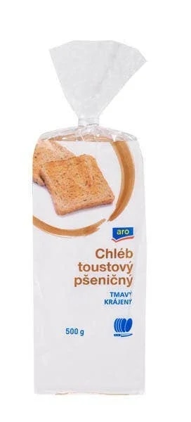 ARO Chléb toustový tmavý krájený