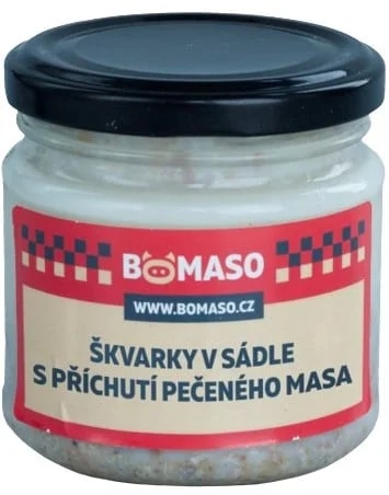 Bomaso Škvarky v sádle s příchutí pečeného masa
