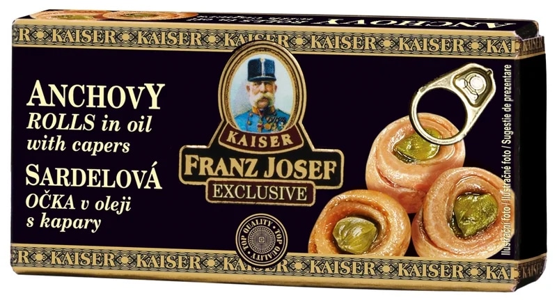Franz Josef Kaiser Sardelová očka v oleji s kapary