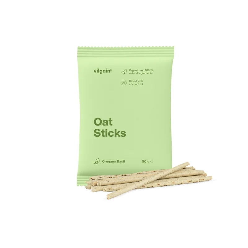 Vilgain Oat Sticks BIO – oregáno a bazalka