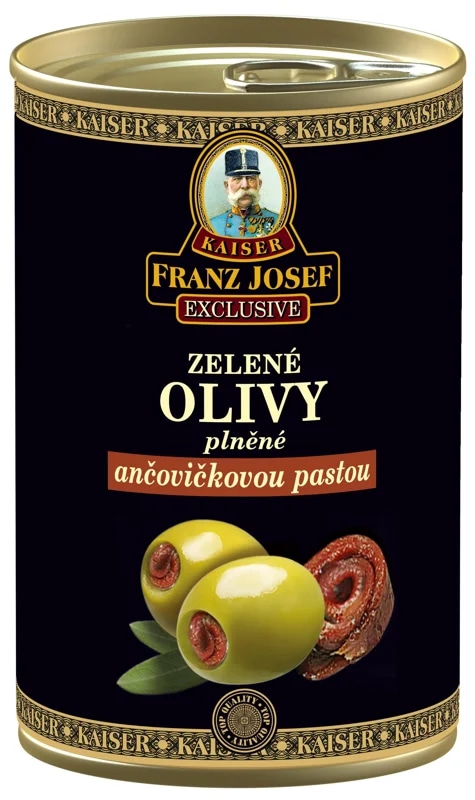 Franz Josef Kaiser Zelené olivy plněné ančovičkovou pastou