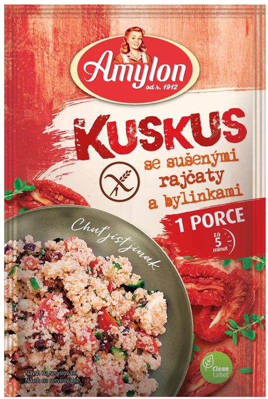 Amylon Kuskus se sušenými rajčaty a bylinkami bez lepku