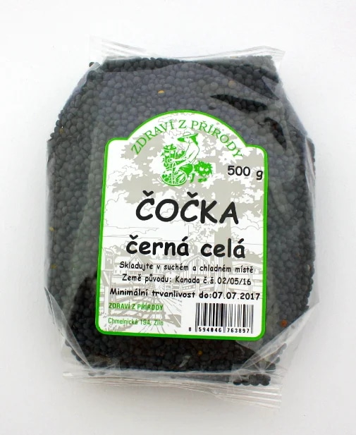 Zdraví z přírody Čočka černá