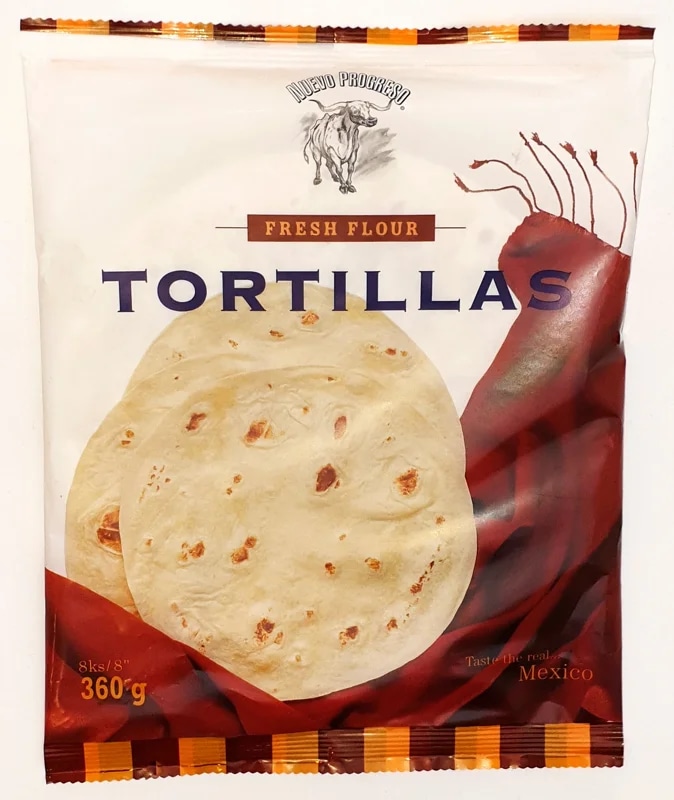 Nuevo Progreso Mexické pšeničné tortilly 20 cm 8 ks