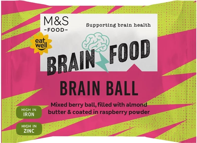 Marks & Spencer Brain Ball z datlové pasty a mandlového krému
