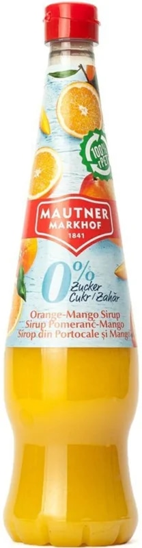 Mautner Markhof Sirup 0 % cukru pomeranč a mango