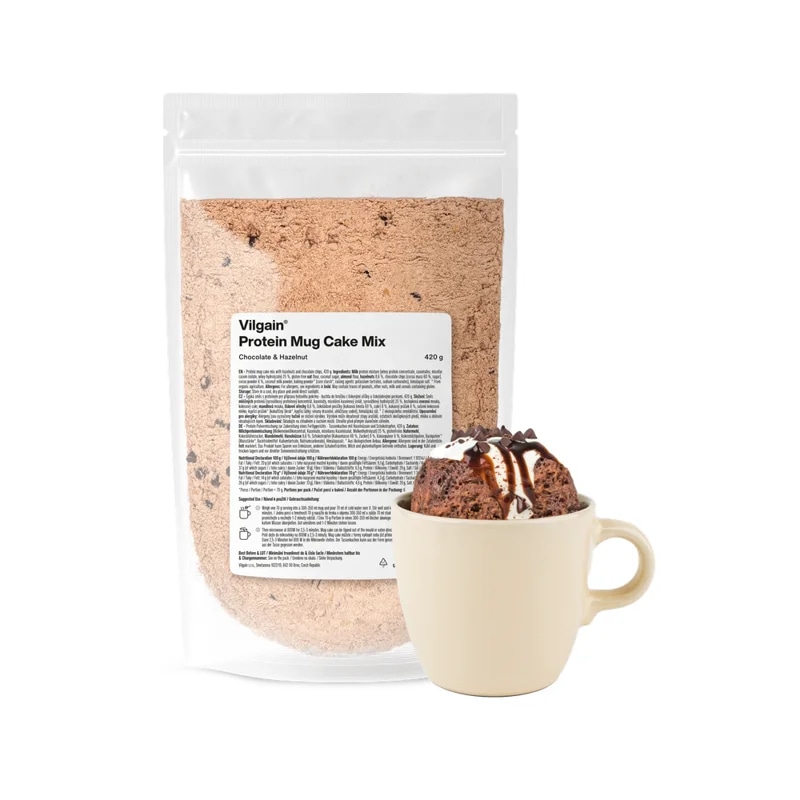 Vilgain Protein Mug Cake Mix – čokoláda a lískový oříšek