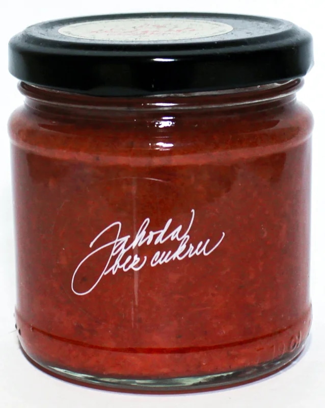 Marmelády s příběhem Jahodový džem bez cukru výběrový