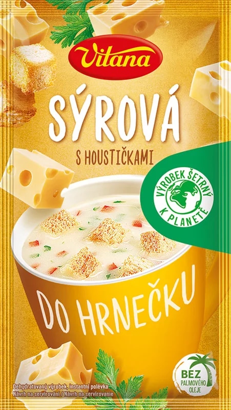Vitana Do hrnečku Instantní sýrová polévka s houstičkami