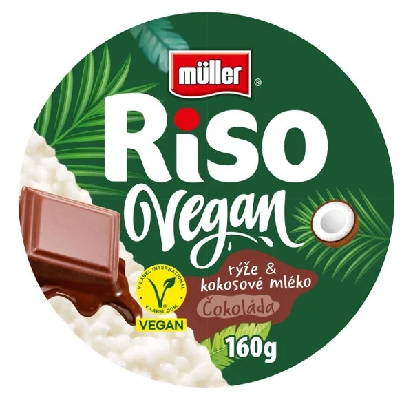 Müller Riso Vegan Dezert z rýže a kokosového mléka MIX (čokoláda, nebo vanilka)
