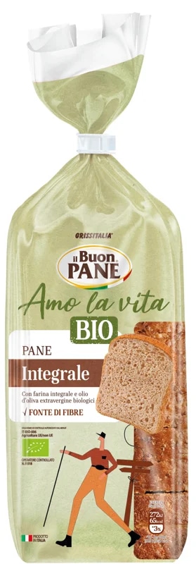il Buon Pane Bauletto BIO Toustový chléb celozrnný s olivovým olejem