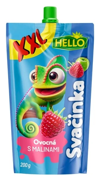Hello Ovocná svačinka XXL s malinami