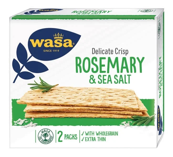 Wasa Delicate Crisp pšeničný s rozmarýnem a solí