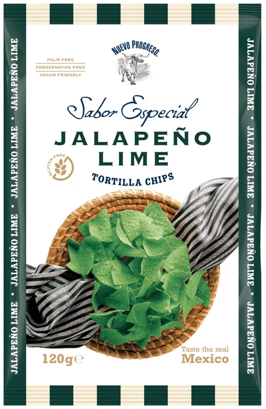 Nuevo Progreso Sabor especial tortilla chips jalapeno lime