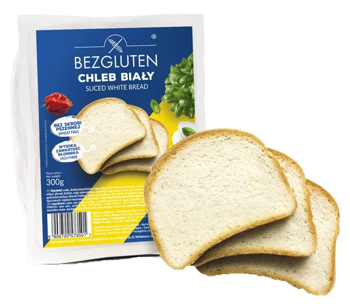 Bezgluten Chléb bílý, bez lepku, VEGAN