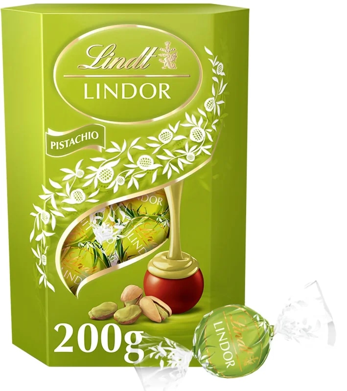 Lindt Bonboniéra LINDOR čokoládové pralinky Pistácie