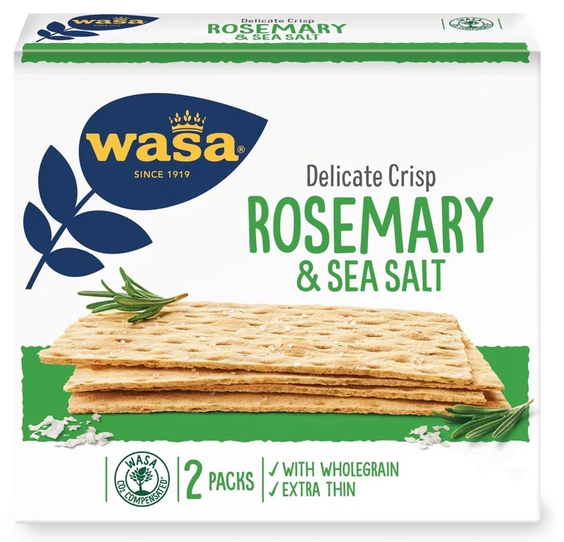 Wasa Delicate pšeničný s rozmarýnem a solí