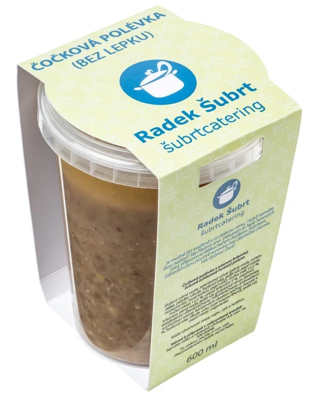 Restaurant Šubrt Čočková polévka s uzeným masem, 2 porce