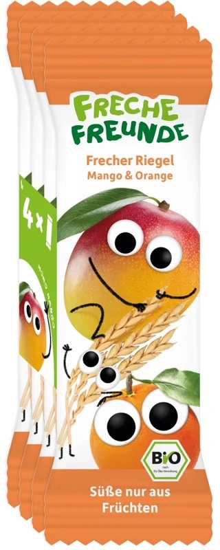 Freche Freunde BIO Ovocná tyčinka mango a pomeranč (4×23g)