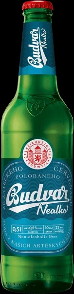Budějovický Budvar Nealko, sklo