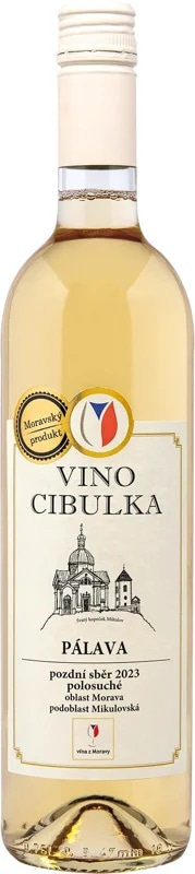 Vino Cibulka BIO Pálava 2023 pozdní sběr