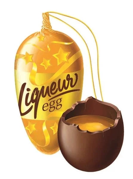 Figaro Šiška z mléčné čokolády plněná vaječným / čokoládovým likérem 1 ks